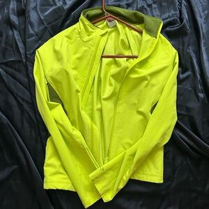 Bright Yellow green Hooded Jacket